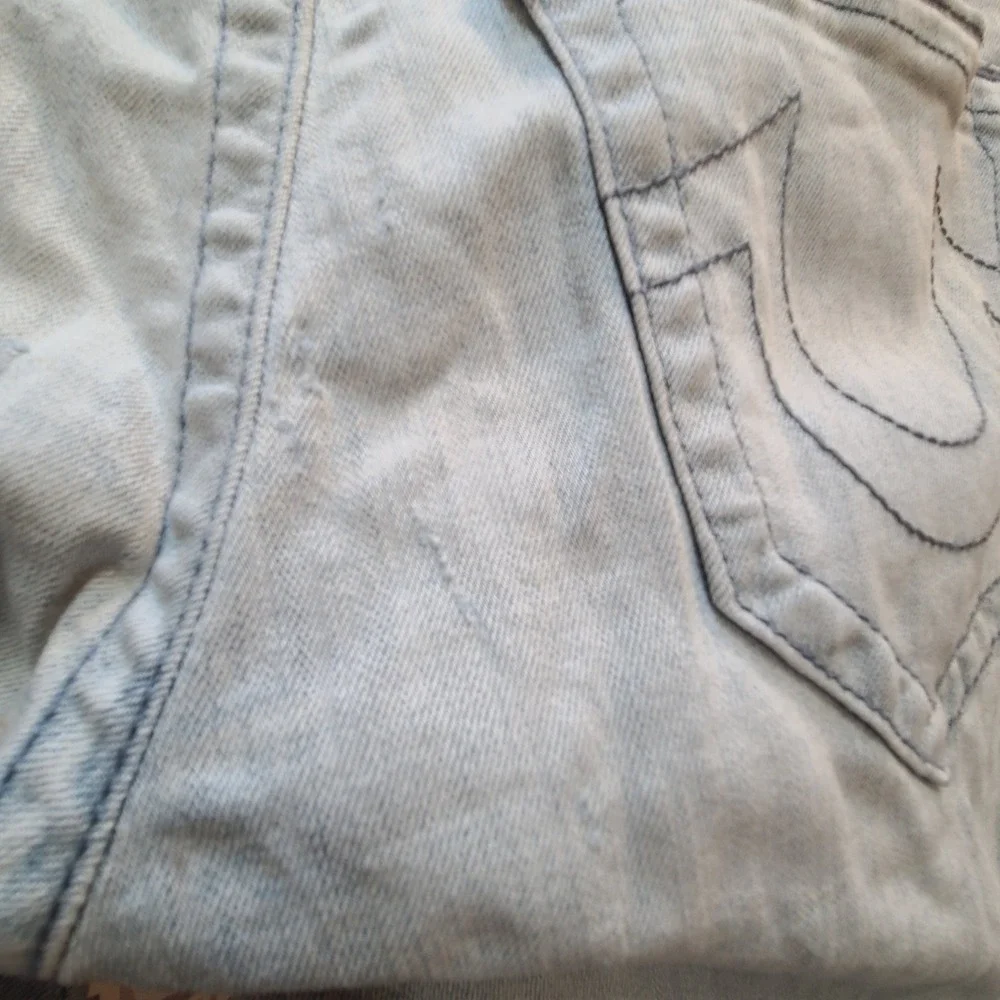 True Religion Rocco Jeans Mens 29W Relaxed Skinny Fit Horseshoe Low Rise 29x31